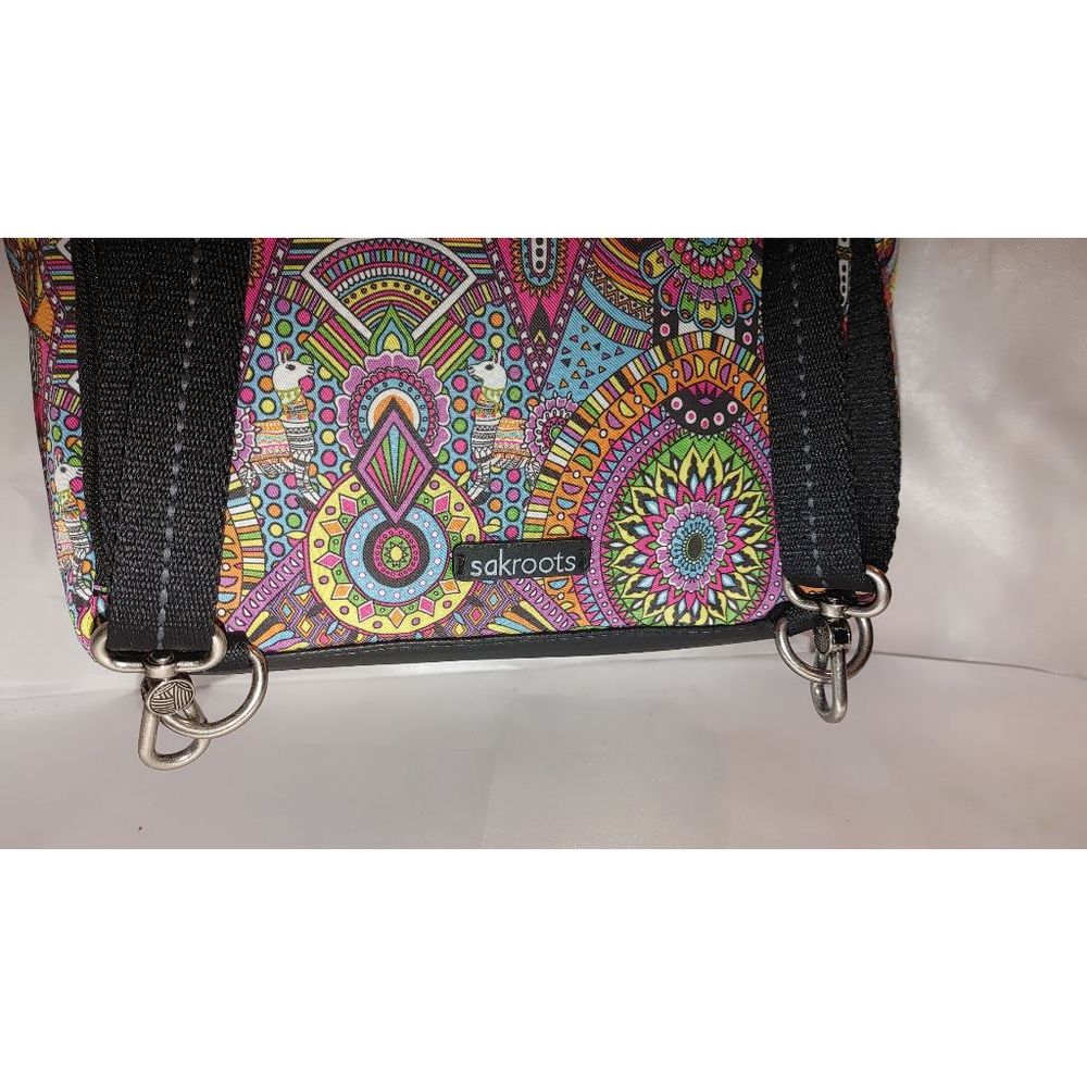 Sakroots Lola Convertible Backpack in Rainbow Wanderlust Print - Picture 6 of 7